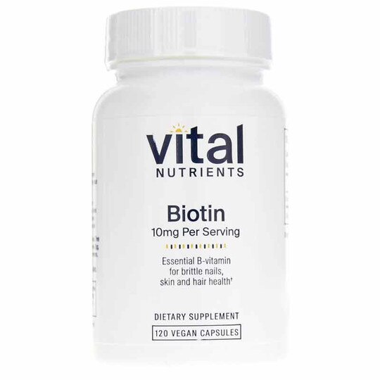 Biotin 10 Mg, 120 Veg Capsules, VTN