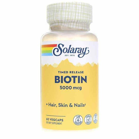 Biotin 5000 Mcg, Timed-Release Formula, 60 Ve, SLR