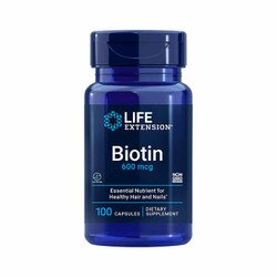Biotin, 600 mcg, 100 capsules