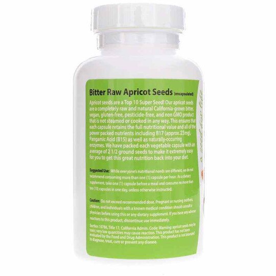 Bitter Apricot Seed, 180 Capsules, APP