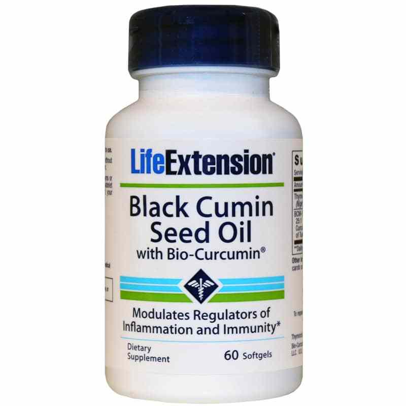 Black Cumin Seed Oil with BioCurcumin, Life Extension