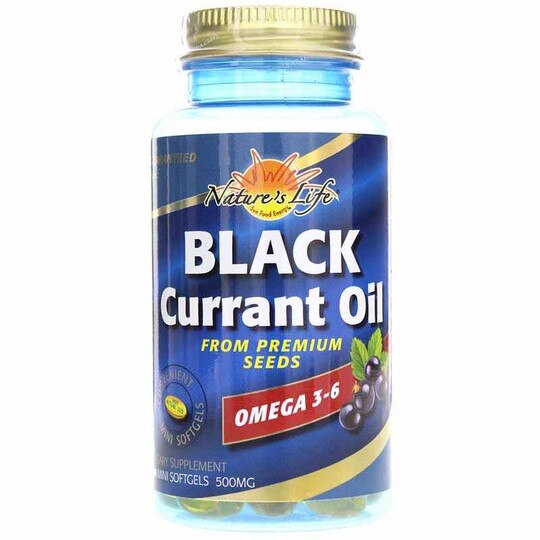 Black Currant Oil 500 Mg, 90 Softgels, NTL