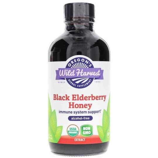 Black Elderberry Honey Alcohol-Free, 4 Oz, OWH