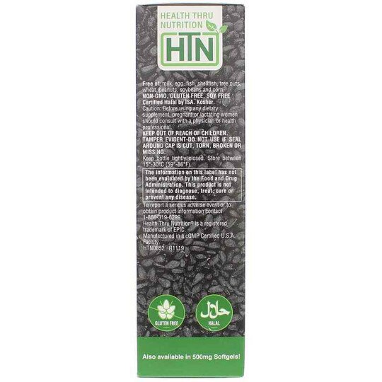 Black Seed Oil, 16.9 Oz, HTN