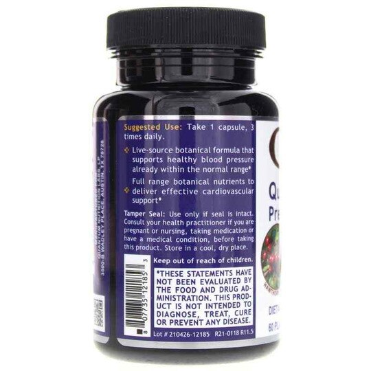 Blood Pressure Support, 60 Veg Capsules, QNL