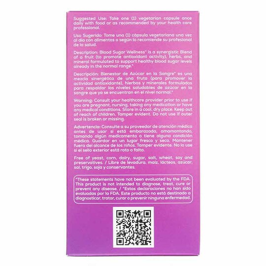Blood Sugar Wellness, 60 Veg Capsules, BNU
