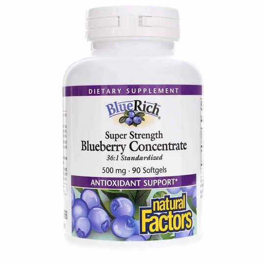 BlueRich Super Strength Blueberry Concentrate, 90 Softgels, NF