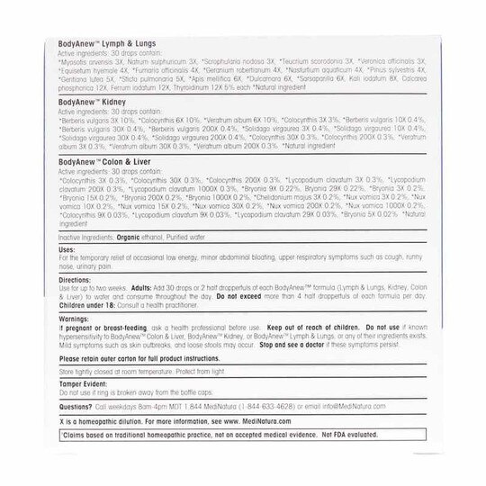 BodyAnew Organ Cleanse/Detox Oral Drops, 3 Piece(s), MDN