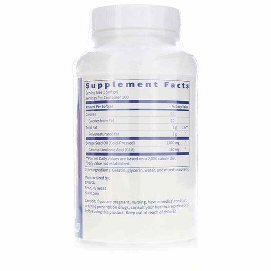 Borage Oil, 100 Softgels, KL