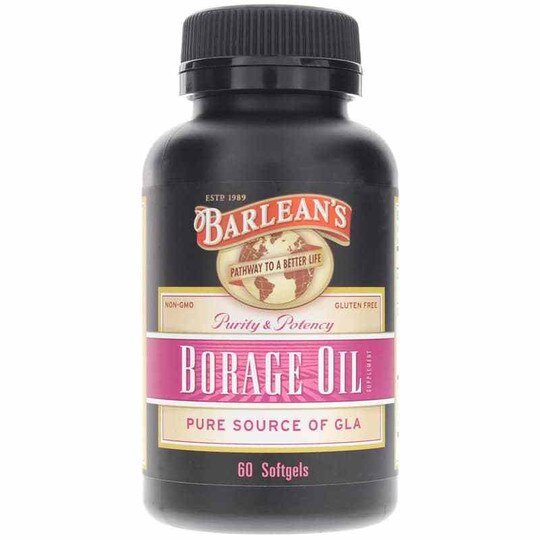 Borage Oil, Pure Source of GLA, 60 Softgels, BOO
