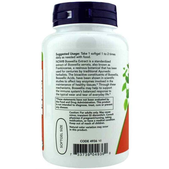 Boswellia Extract 500 Mg, 90 Softgels, NOW