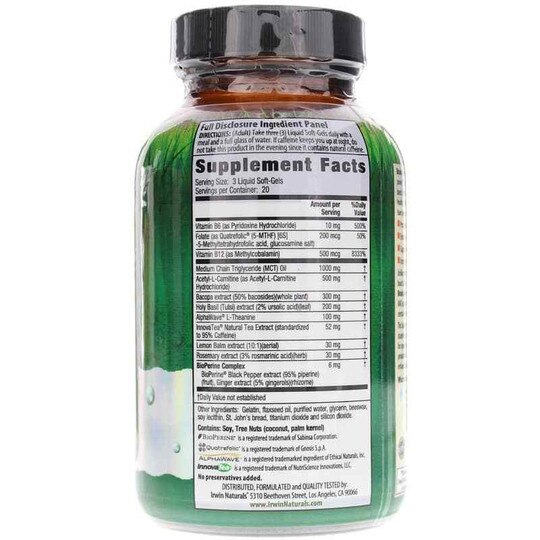 Brain Awake, 60 Liquid Softgels, IRN