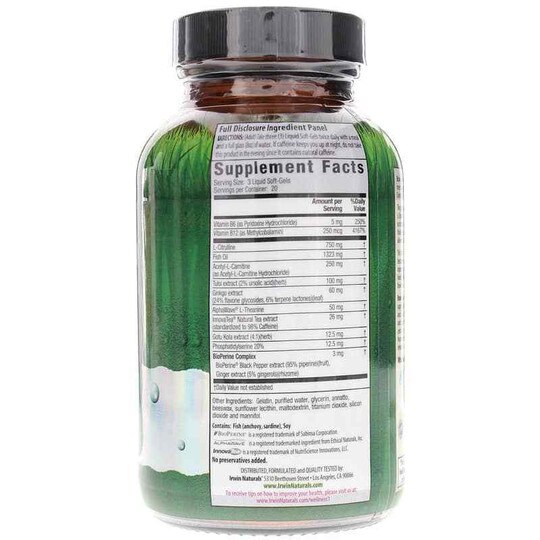 Brain Awake RED, 60 Liquid Softgels, IRN