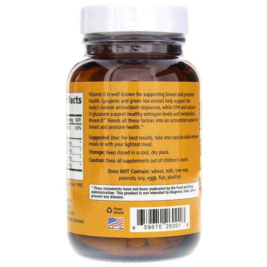 Breast-D, 30 Veg Capsules, PEL