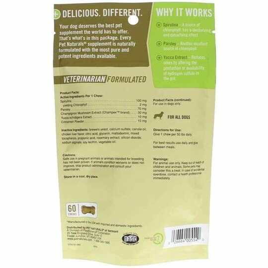 Breath Bites for Dogs of All Sizes, 60 Chewables, PNV
