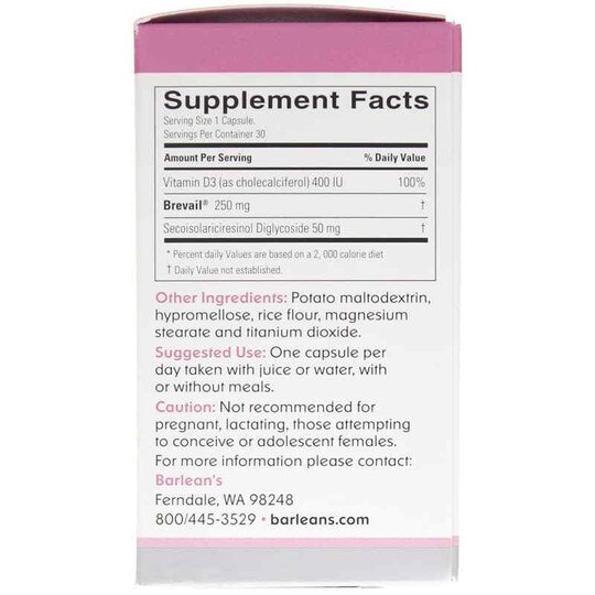 Brevail Plant Lignan Extract, 30 Capsules, BOO