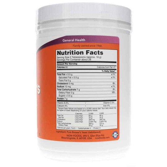 Brewer's Yeast Powder, 1 Lbs, NOW