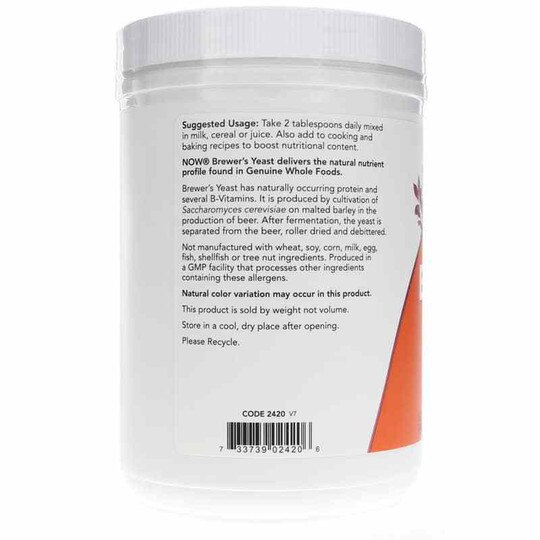 Brewer's Yeast Powder, 1 Lbs, NOW
