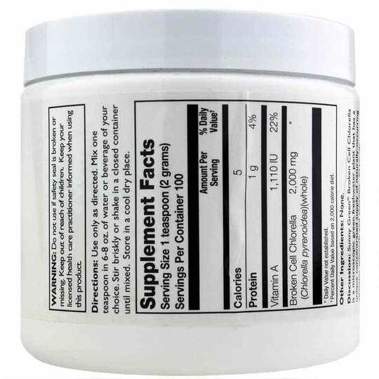 Broken Cell Wall Chlorella Powder, Sunny Green