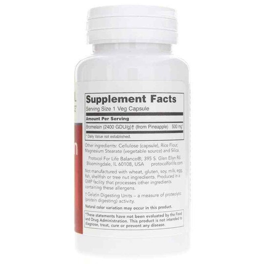 Bromelain 2400 GDU/g 500 Mg, 90 Veg Capsules, PFLB