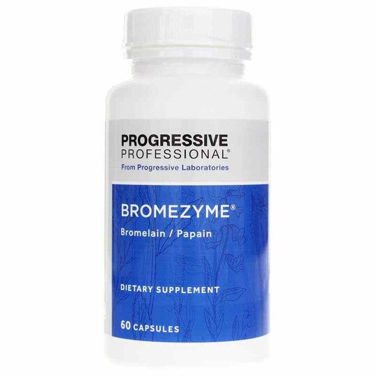 Bromezyme Bromelain/Papain, Progressive Labs