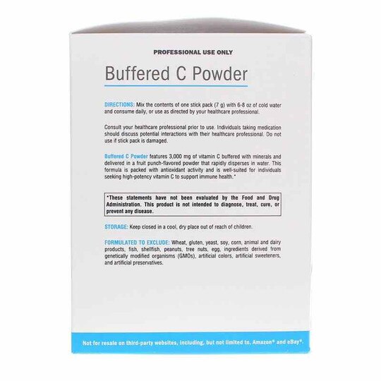 Buffered C Powder, 20 Stick Packs, XYM