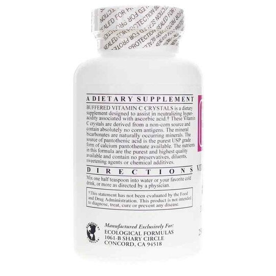 Buffered Vitamin C Crystals, 250 Grams, ECF