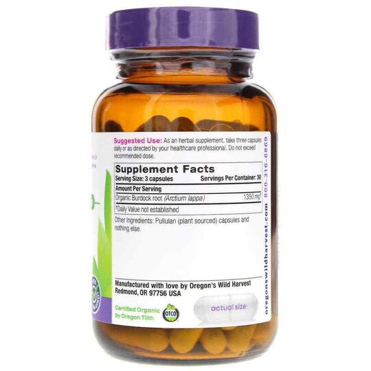 Burdock, 90 Vegan Capsules, OWH