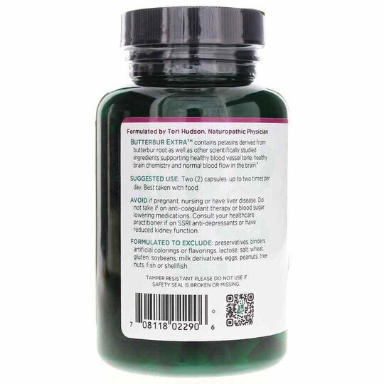 Butterbur Extract, 120 Veg Capsules, VTA