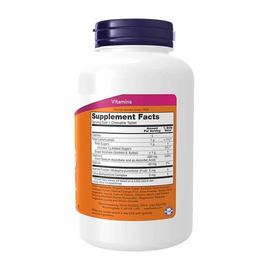 C-500 Chewable, 100 Tablets, NOW