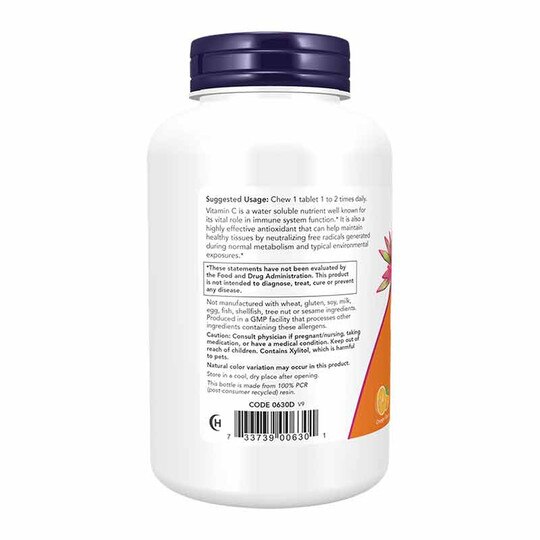 C-500 Chewable, 100 Tablets, NOW