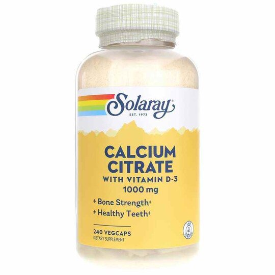 Calcium Citrate 1,000 Mg plus Vitamin D-3, 240 Capsules, SLR