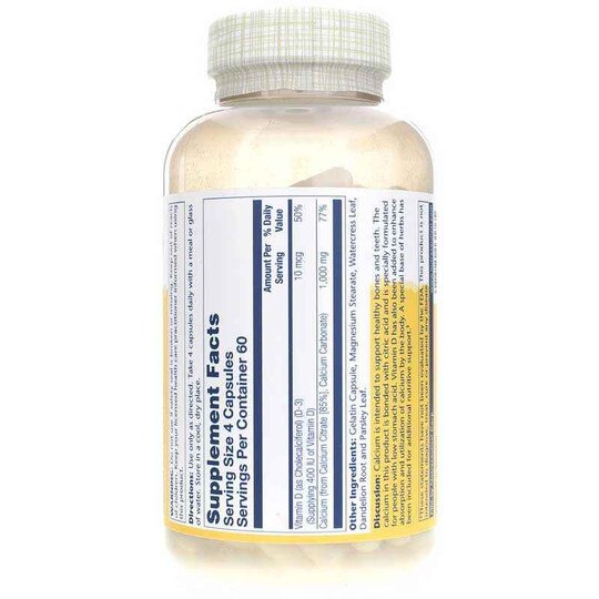 Calcium Citrate 1,000 Mg plus Vitamin D-3, 240 Capsules, SLR