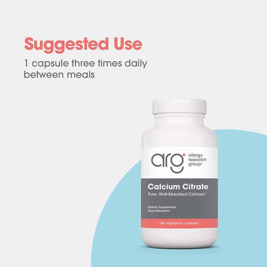 Calcium Citrate, 180 Veg Capsules, ARG