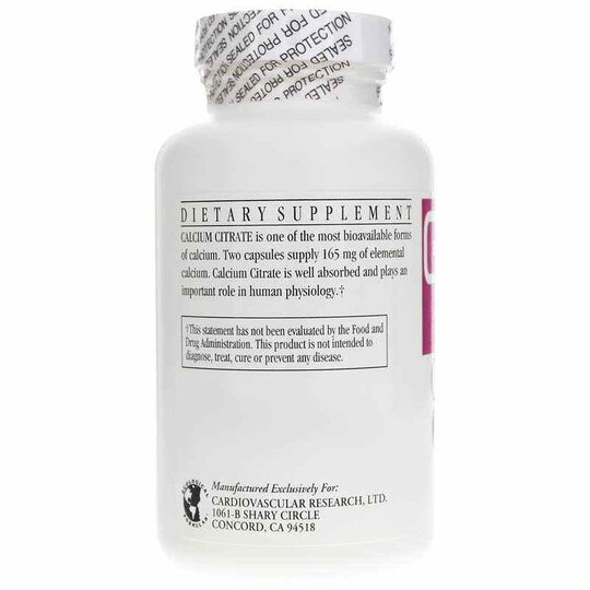 Calcium Citrate, 120 Capsules, CR