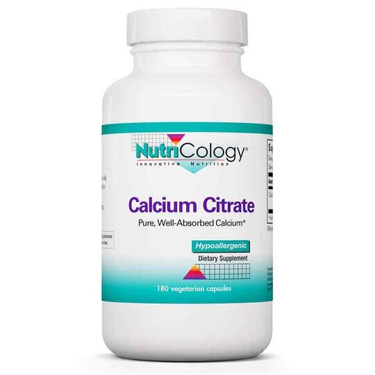Calcium Citrate, 180 Veg Capsules, NTC