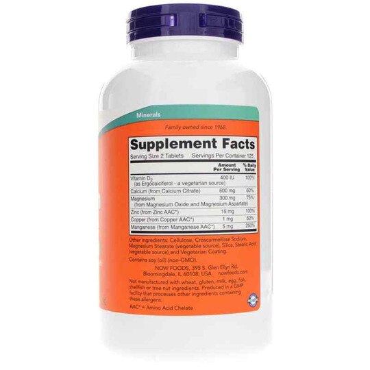 Calcium Citrate Tablets, 250 Tablets, NOW