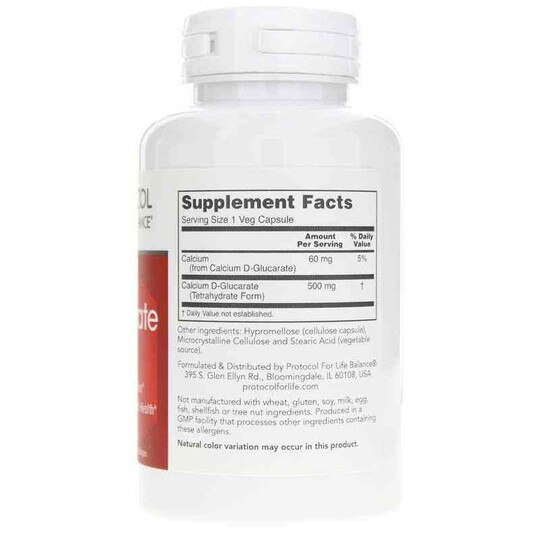 Calcium D-Glucarate 500 Mg, 90 Veg Capsules, PFLB