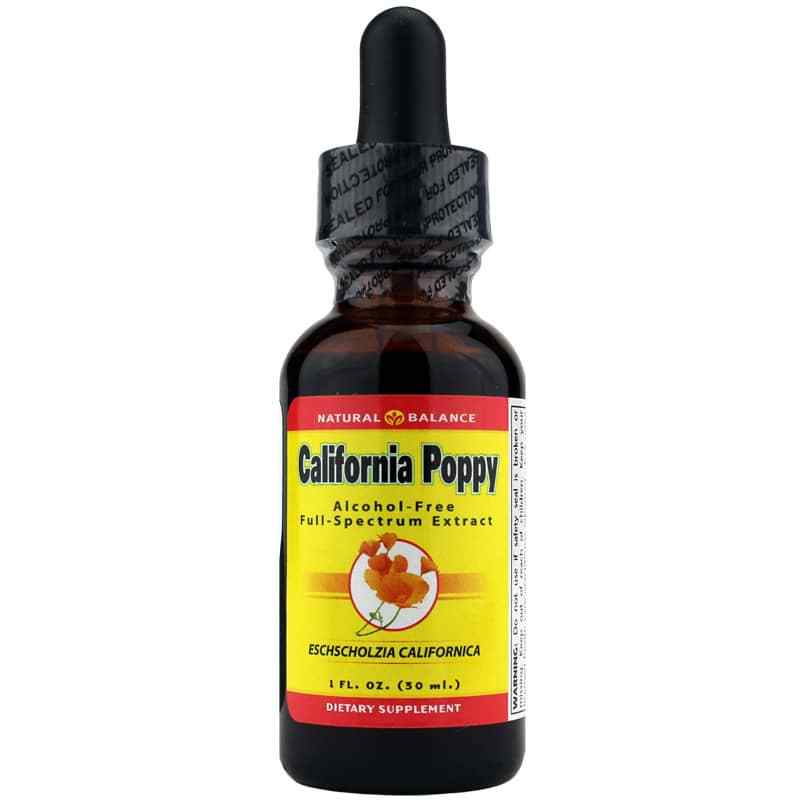 California Poppy Full Spectrum Extract, AlcoholFree Formula, Natural