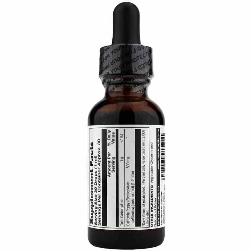 California Poppy Full Spectrum Extract, AlcoholFree Formula, Natural