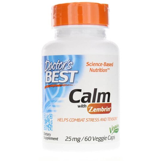 Calm with Zembrin 25 Mg, 60 Veg Capsules, DRB