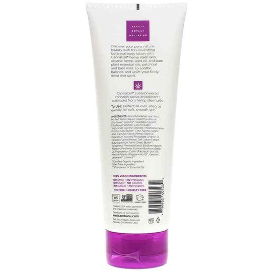 CannaCell Botanical Body Lotion, ADN