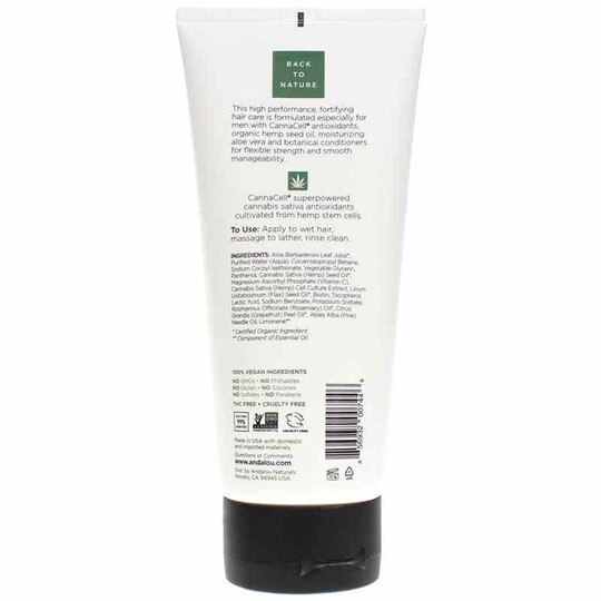 CannaCell Men Shampoo Conditioner 3in1, Andalou Naturals