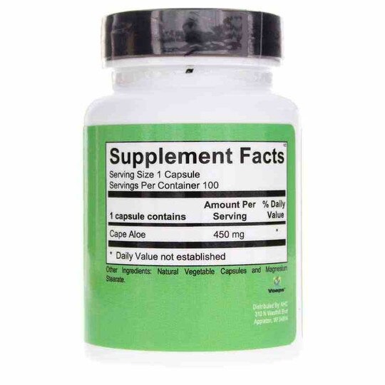 Cape Aloe 450, 100 Capsules, NHC