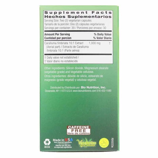 Caralluma 1000 Mg, 60 Veg Capsules, BNU