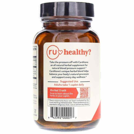 Carditone Healthy Blood Pressure Support, 30 Caplets, RUV