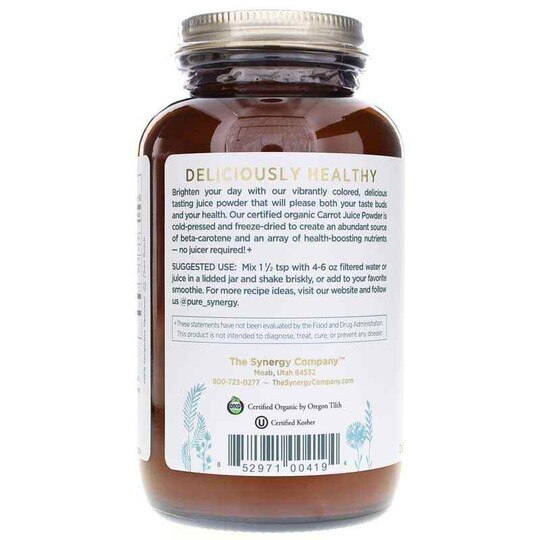 Carrot Organic Juice Powder, Pure Synergy