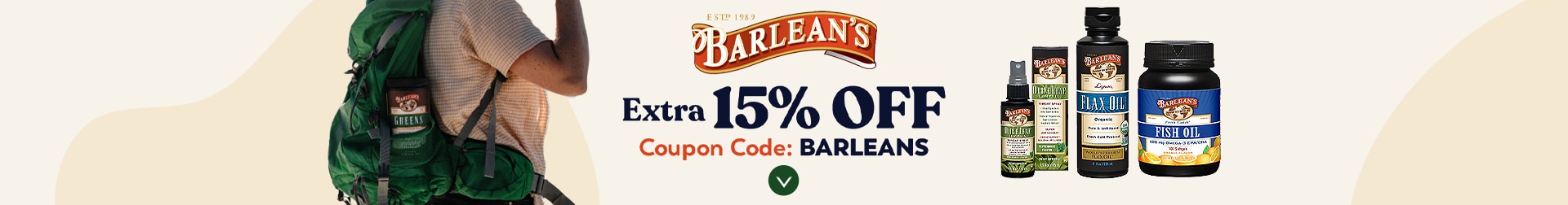 Extra 15% OFF Barlean's Organic Oils