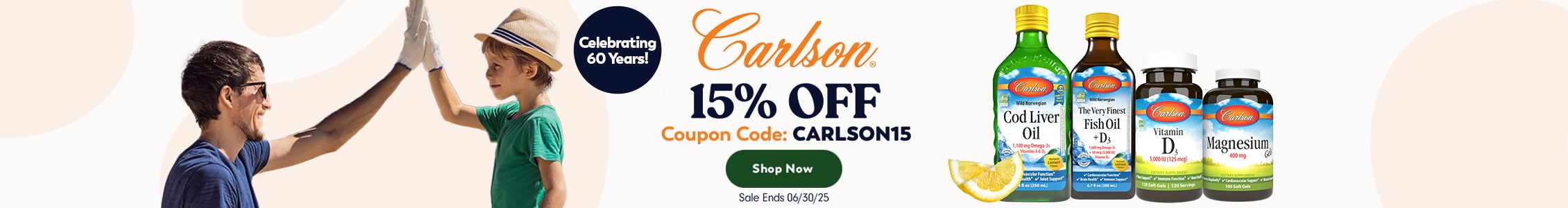 15% OFF Carlson Labs
