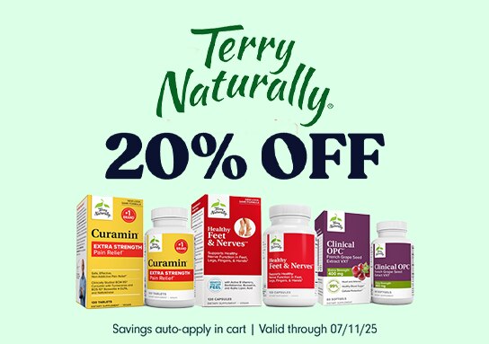 20% OFF Terry Naturally